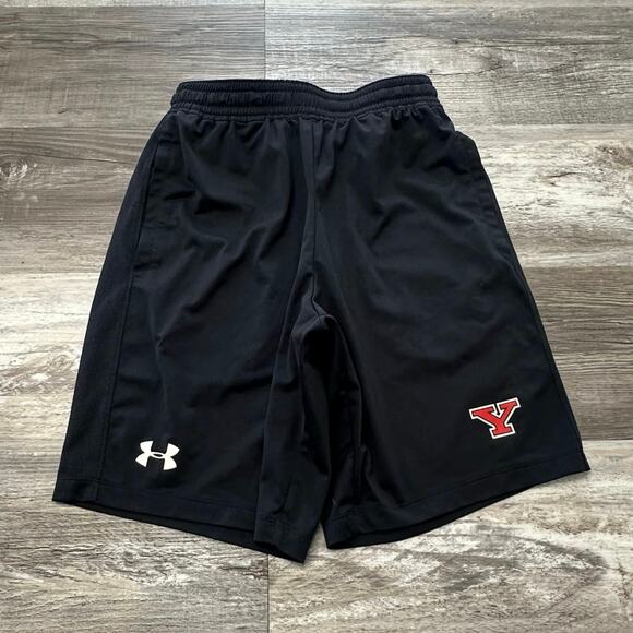 UA Under Armour Heatgear‎ Fitted Black Mens S Youngstown State Penguins Shorts - Picture 1 of 13